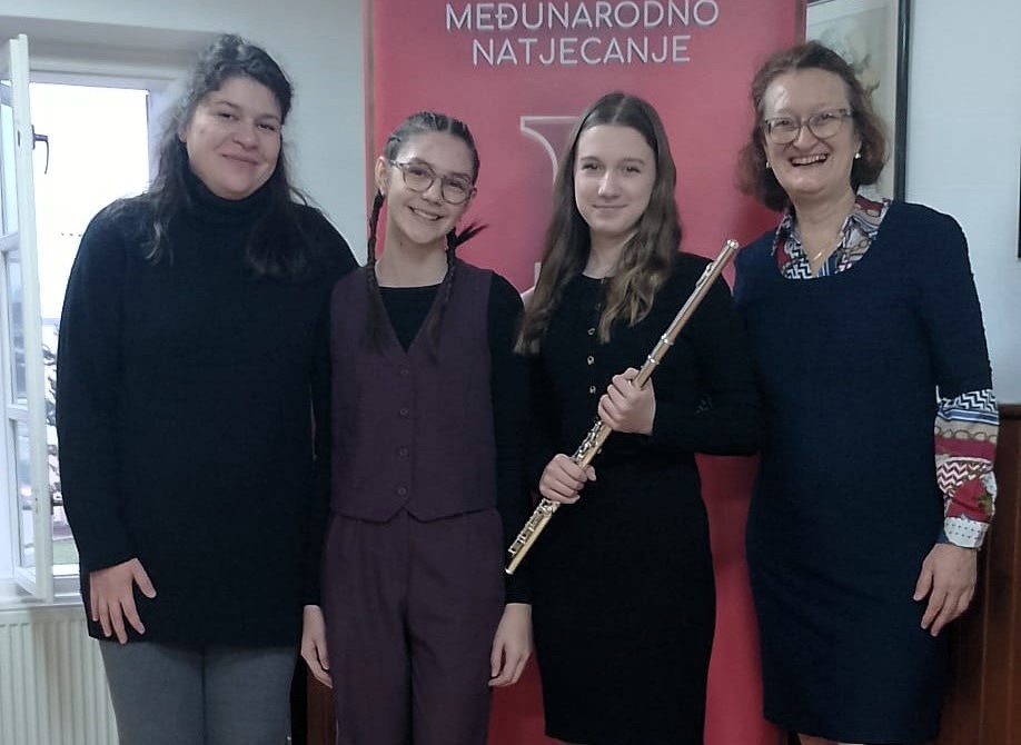 Nastup naših flautistica na međunarodnom natjecanju Mladi Padovec